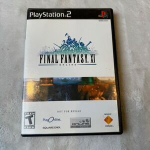 Playstation 2 Final Fantasy XI Online Game Disc Case and Disc